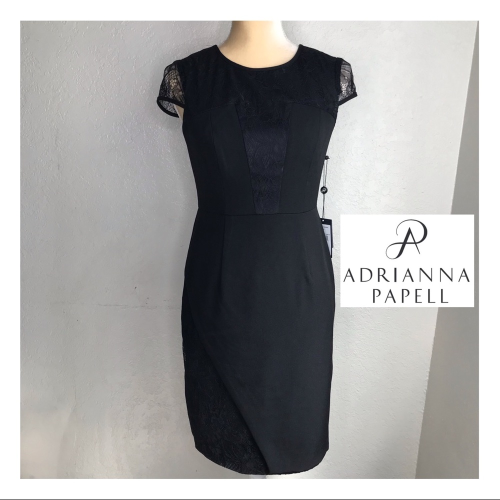 ADRIANNA PAPPELL  DRESS  SIZE 4 Color Black no Tags
